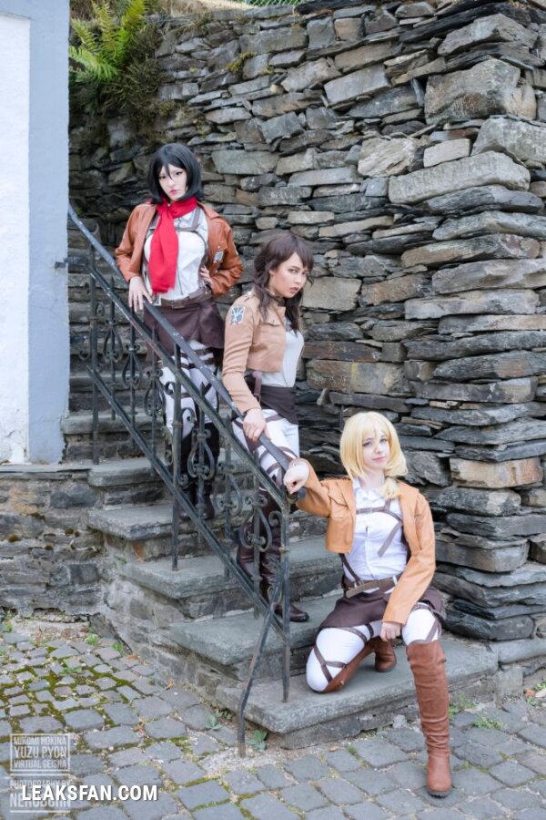 Mikomi Hokina, Virtual Geisha &amp;amp; Yuzupyon - Mikasa, Historia &amp;amp; genderbend Eren (Shingeki no kyojin) - 13