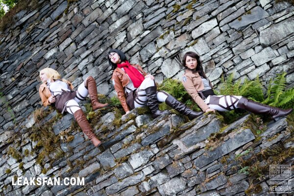 Mikomi Hokina, Virtual Geisha &amp;amp; Yuzupyon - Mikasa, Historia &amp;amp; genderbend Eren (Shingeki no kyojin) - 2