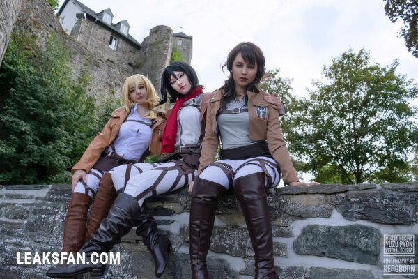 Mikomi Hokina, Virtual Geisha &amp;amp; Yuzupyon - Mikasa, Historia &amp;amp; genderbend Eren (Shingeki no kyojin) - 2