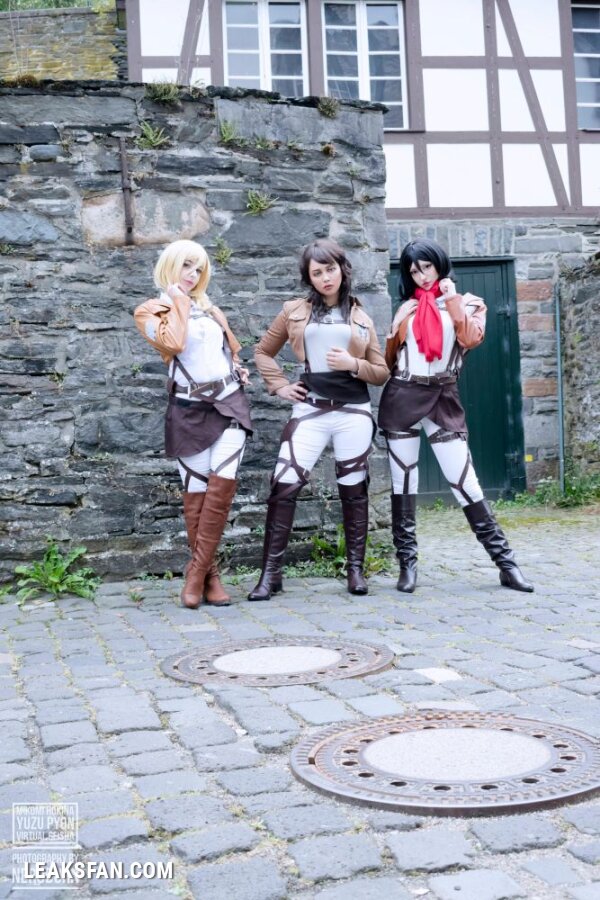 Mikomi Hokina, Virtual Geisha &amp;amp; Yuzupyon - Mikasa, Historia &amp;amp; genderbend Eren (Shingeki no kyojin) - 2