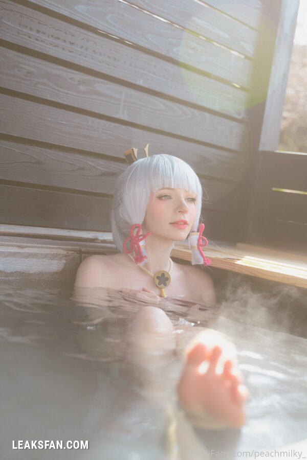 PeachMilky - Kamisato Ayaka cosplay genshin impact[48P] - 0